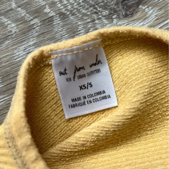 Urban Outfitters reversible crop top XS/S yellow - Picture 2 of 3